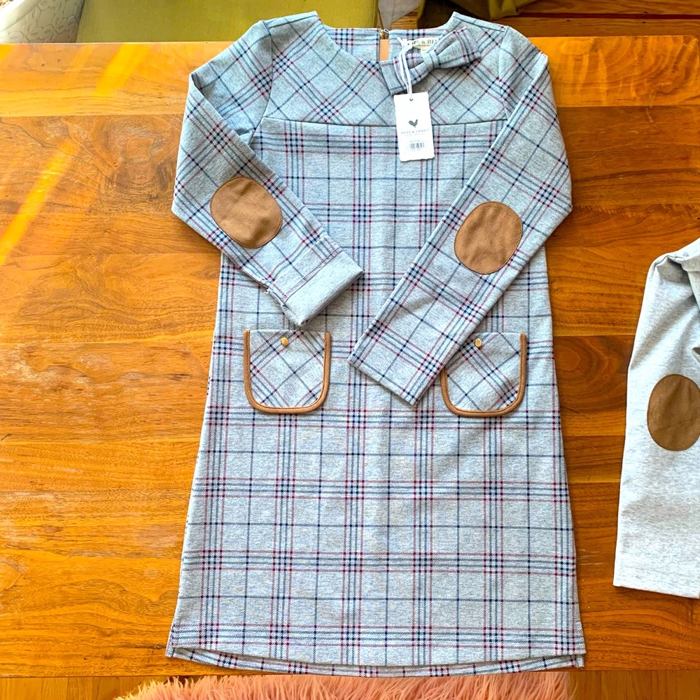 Set of 2 long sleeve girls dresses